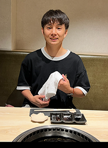 外食したときです。